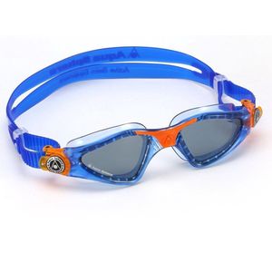Aquasphere Kayenne Jnr Zwembril voor kinderen, uniseks, blauw/oranje - donker, eenheidsmaat