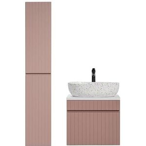 COMAD Set wastafel om neer te zetten + zuil - 60 cm - emblematisch roze