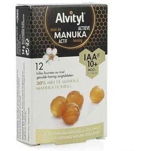 Alvityl Aktieve Manuka Honing IAA10+ Zuigtabletten 12 stuks