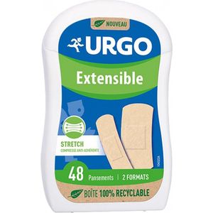Urgo - Pansements - Extensible Stretch - Compresse Anti-adhérente - Boîte van 48 Pansements