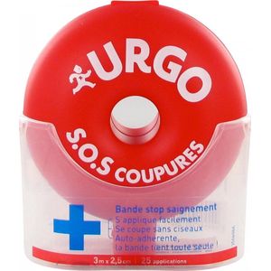 Urgo S.O.S Cuts Strip Stop Bloeden 3 m x 2,5 cm