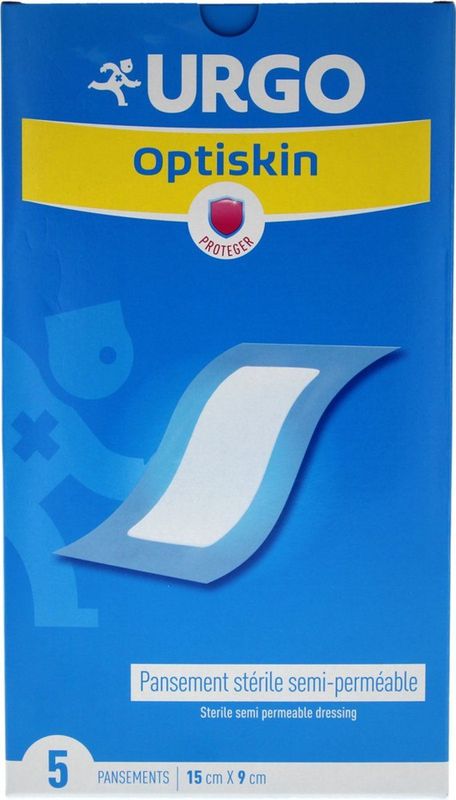 Urgo Optiskin plakband, halfdoorlatend, steriel, 15 x 9 cm
