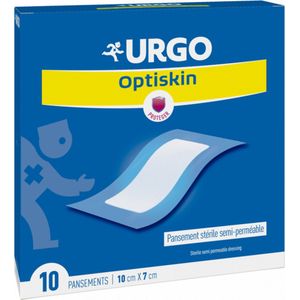 Urgo - Optiskin - Plakband - Steriel - 10 x 7 cm - Semi-doorlatend