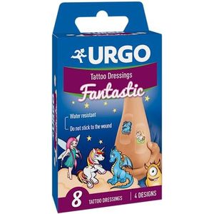 Urgo - Tattoo pleister - Fantastic - 8 verbanden - 4 designs