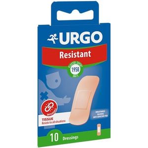 Urgo - RESISTENTE pleisters - enkele pleisters ter bescherming van oppervlakkige wonden - 1 maat - 10 pleisters