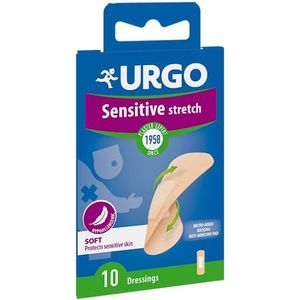 Urgo - WONDpleister voor de gevoelige huid - afzonderlijke pleisters ter bescherming van bovenliggende wonden - 1 maat - 10 verbanden
