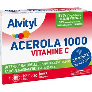 Alvityl - Acerola 1000 - Vitamine C - 30 Kauwtabletten - Kersensmaak