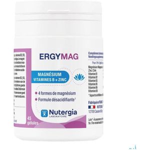Zink - Ergymag - Supplement - Rijk aan Magnesium en Vitamines - 60 Capsules