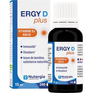 Ergy D Plus - Vitamine D3 - 15ml - Natuurlijke Lanoline