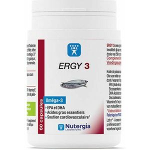 Ergy - ERGY 3 - Voedingssupplement - 60 Caps - EPAX® Wilde Visoliën