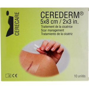 Cerecare Cerederm Rechthoekige Littekenbehandeling 5 x 8 cm 10 Eenheden