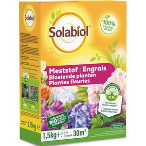 Solabiol Meststof voor Bloeiende Planten - 1,5 kg - Organische Meststof - Meststoffen Planten - Mestkorrels - Met Osiryl - Tot 2x Zoveel Bloei