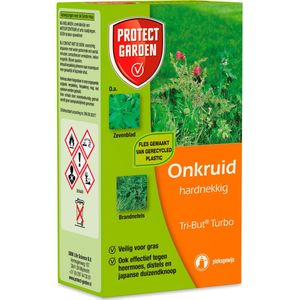 Protect Garden Tri-But Turbo – Onkruidverdelger voor gazon – Onkruidverwijderaar concentraat – Tegen hardnekkig onkruid – 100 ml voor 160 m²