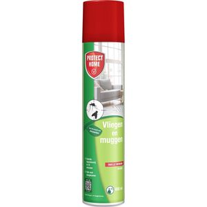 Protect Home - Vliegen- en Muggenspray - 400 ml - Natuurlijke Actieve Stof