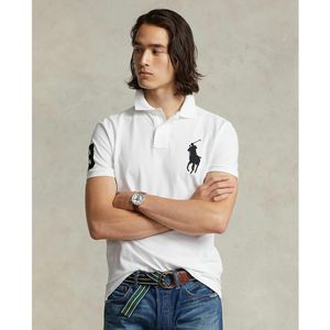 Ralph Lauren - Poloshirt - Blauw - Katoen - Custom Slim Fit