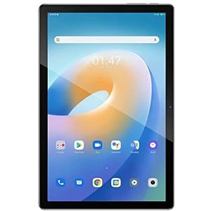Blackview Tab 12 Tablet Dual Sim 4G Touchscreen, 10,1 inch FHD-display, 64 GB intern geheugen, uitbreidbaar tot 1 TB - 13 MP camera achter, 8 MP voorzijde, wifi, Bluetooth - batterij 6580 mAh - grijs