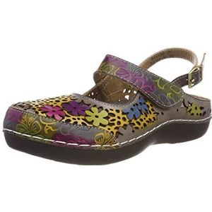 Laura Vita Bicllyo 01 Gesloten sandalen voor dames, Bruin Taupe, 38 EU