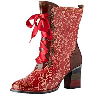 Laura Vita Geceko 04 enkellaarsjes voor meisjes, Rode rouge, 35 EU