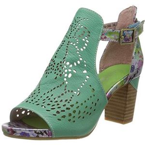 Laura Vita Bernie 30 Peeptoe sandalen voor dames, Groen Vert Vert, 40 EU