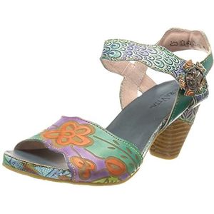 LAURA VITA DACXO 01 Heeled Sandal voor dames, BLEU, 40 EU