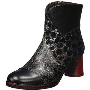 LAURA VITA Incao 03 enkellaars voor dames, zwart, 36 EU, zwart, 36 EU