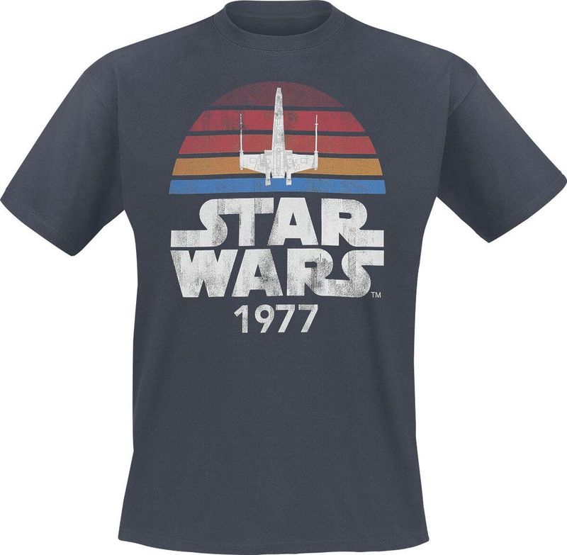 Star Wars - Since 1977 - T-shirt - Antraciet - 100% Katoen