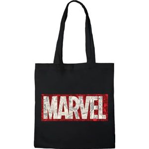 Marvel BWMARCOBB001 Tote Bag Logo zwart, 38 x 40 cm, zwart, Utility