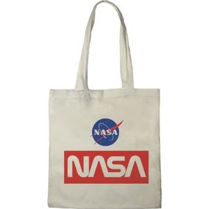 Nasa Bag Logo, artikelnummer: BWNASADBB013, Ecru, 38 x 40 cm