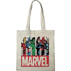 Marvel Tote Bag Avengers"", referentienummer: BWMARCOBB002, ecru, 38 x 42 cm, ecru, Utility, ECRU, Utility