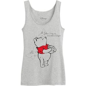 Disney When I Try to Remember I Forget WODWINITK010 tanktop voor dames, grijs gemêleerd, maat L, Grijs Melange, L