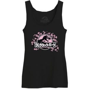 Jurassic Park Tanktop voor dames, Zwart, M