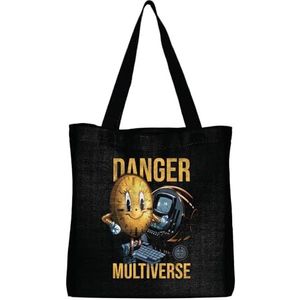 Marvel Miss Minute Danger Multiverse BWLOKIMBB004 Tote Bag Unisex, Zwart, Maat TU, Zwart, 38 x 42 cm, Utility, zwart., Utility