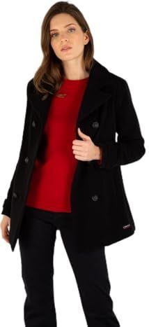 Caban - Wolvelours - Effen - 100% Wol - Vrouwen