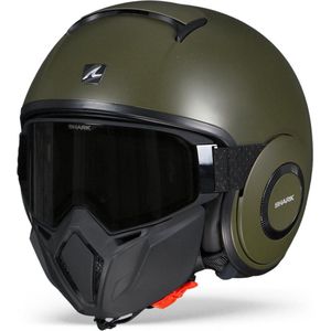 SHARK STREET DRAK BLANK MATTE GMA GREEN XS - Maat XS - Helm