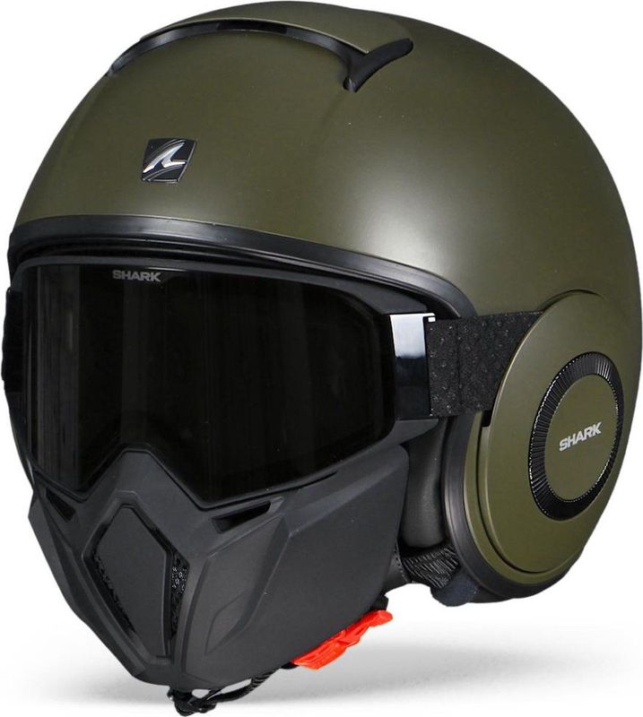 SHARK STREET DRAK BLANK MATTE GMA GREEN XS - Maat XS - Helm