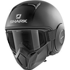 SHARK - STREET DRAK - Motorhelm - Zwart - Thermoplastisch - Ventilatie