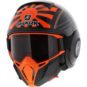 Shark Street Drak Zarco Malaysian Gp Koa Zwart Oranje Antraciet Jethelm - Motorhelm - Maat S