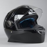 SHARK - SKWAL 2.2 - Motorhelm - Zwart - Shark Integraalhelm met Witte Led Verlichting