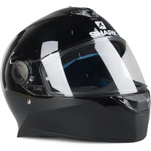 SHARK - SKWAL 2.2 - Motorhelm - Zwart - Shark Integraalhelm met Witte Led Verlichting