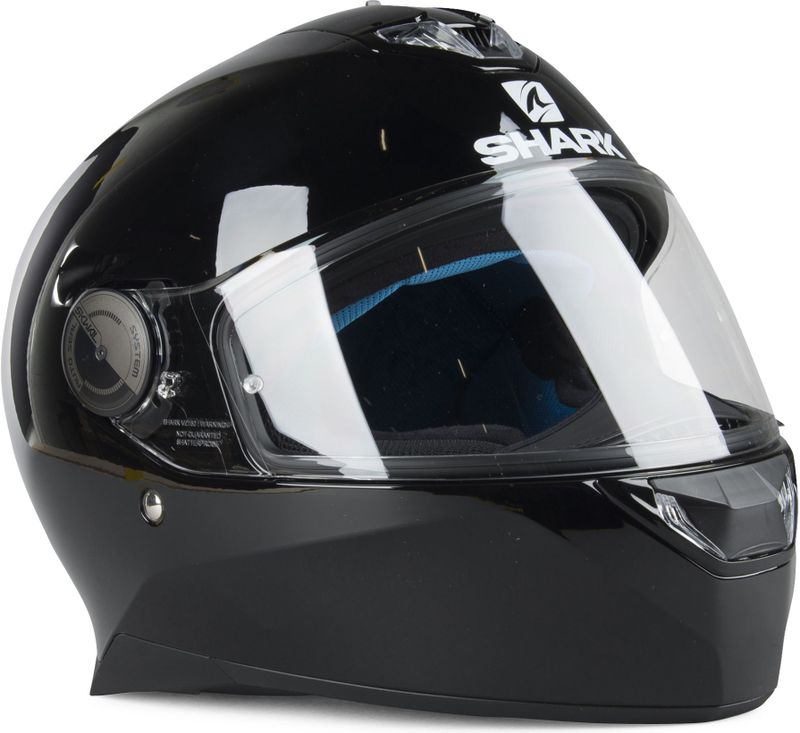 SHARK - SKWAL 2.2 - Motorhelm - Zwart - Shark Integraalhelm met Witte Led Verlichting