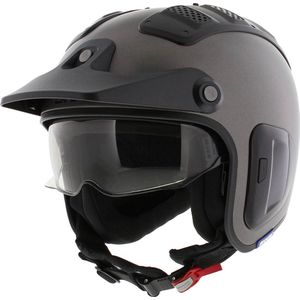 Shark X-Drak 2 Trail Helm Thrust-R glans antraciet zwart XS - Motorhelm Scooterhelm
