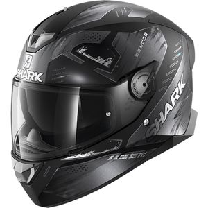 SHARK SKWAL 2.2 VENGER Motorhelm integraalhelm Mat Zwart Antraciet Antraciet - Maat XS