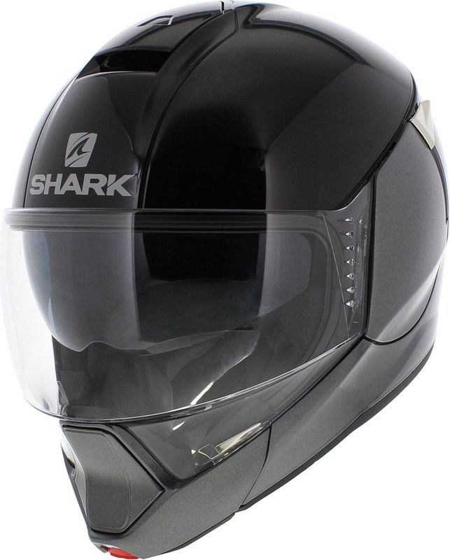 Shark - Evojet - Systeemhelm - Glans Zwart Grijs - Lichtgewicht