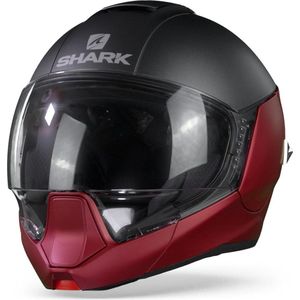 Shark Evojet RAR Dual Blank Mat Rood Antraciet Rood XS