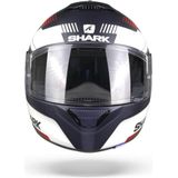 SHARK SPARTAN 1.2 STRAD Motorhelm integraalhelm Mat blauw Wit Rood - Maat XL
