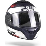 SHARK SPARTAN 1.2 STRAD Motorhelm integraalhelm Mat blauw Wit Rood - Maat XL