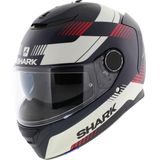 SHARK SPARTAN 1.2 STRAD Motorhelm integraalhelm Mat blauw Wit Rood - Maat XS