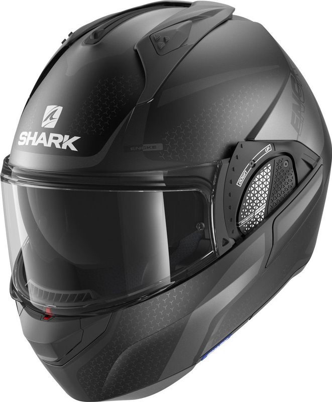 SHARK - EVO GT - Systeemhelm - MAT Zwart - Antraciet