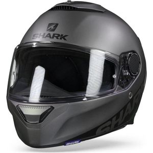 SHARK SPARTAN 1.2 BLANK Motorhelm integraalhelm Mat Antraciet Mat - Maat XL