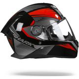SHARK - SKWAL 2.2 - Motorhelm - Zwart Rood Antraciet - Inclusief LED Verlichting